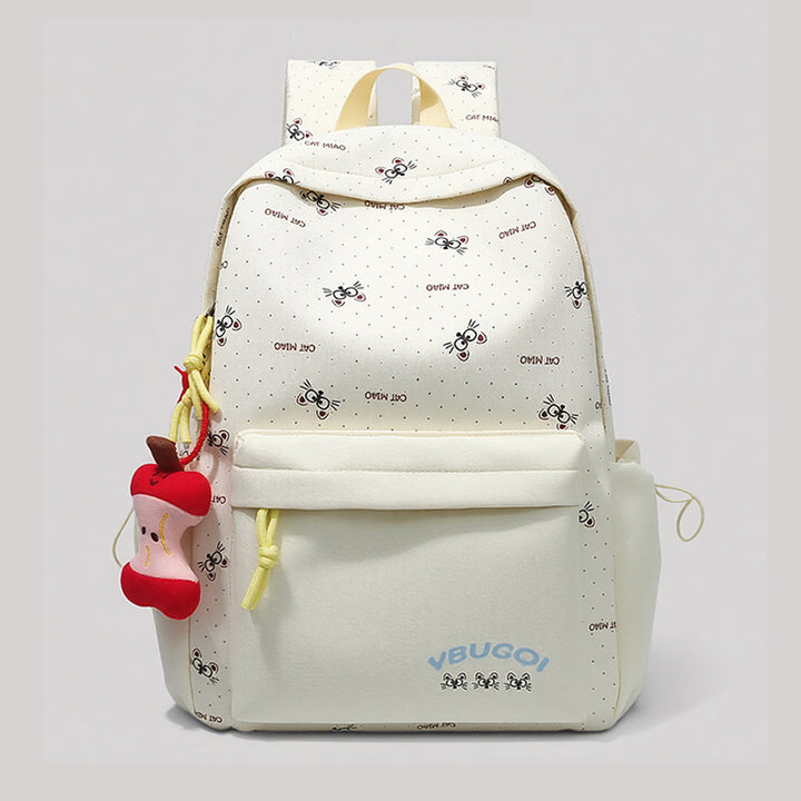 Playful Cat-Themed Backpack Bowlift