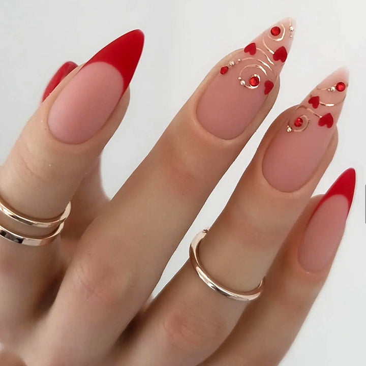 Artificial nail set with unique patterns Bowlift