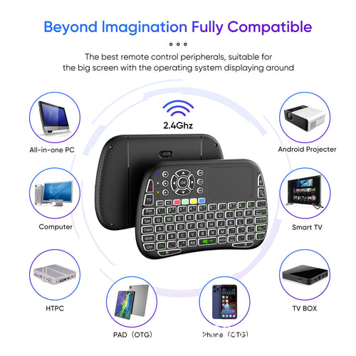 Wireless Mini Keyboard with Touchpad Bowlift