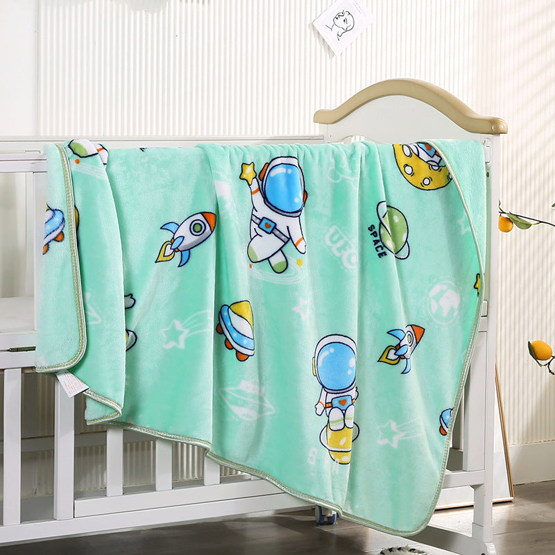 Children's Cartoon Character Fleece Blanket Bowlift