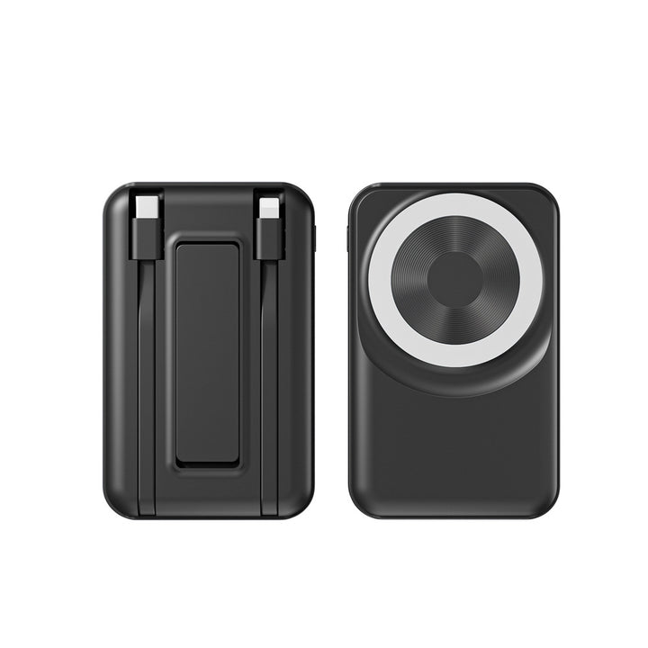 Portable power bank with integrated charging cable Bowlift