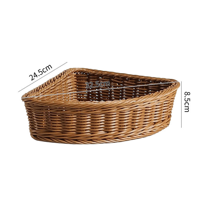 Corner Woven Storage Basket Bowlift