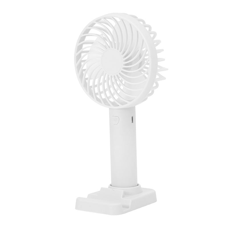 Unisex battery-operated portable fan with USB charging port and foldable stand Bowlift