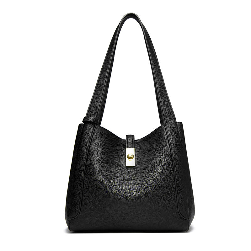 Elegant Structured Shoulder Tote Bowlift