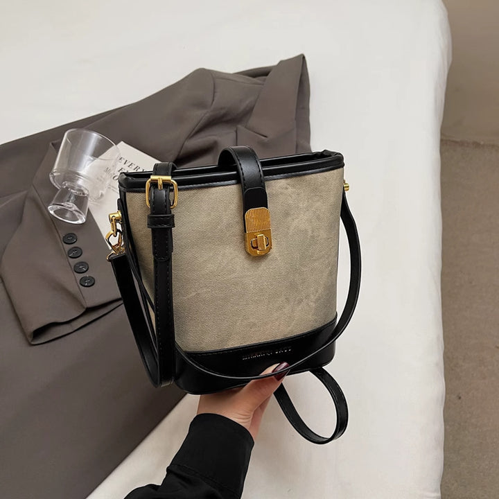 Elegant Structured Bucket Bag Bowlift