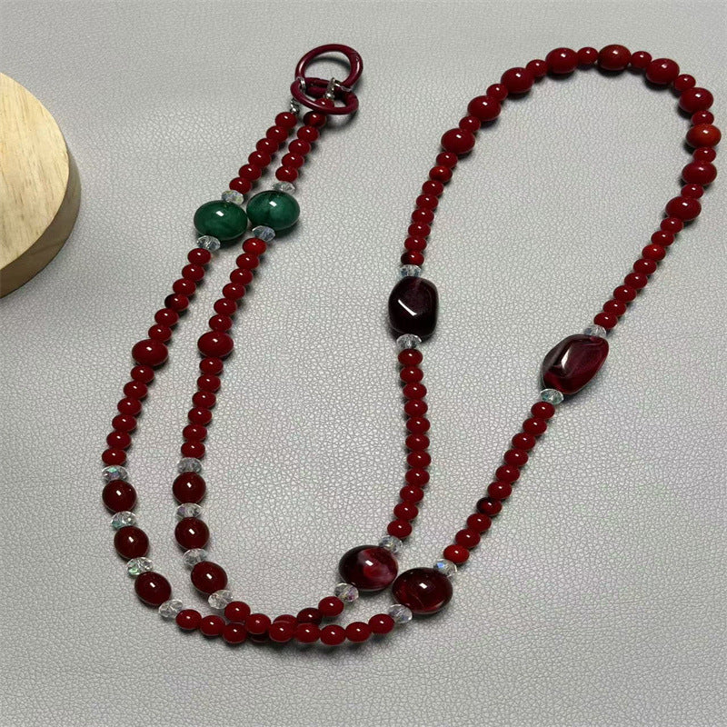 Multi-Strand Beaded Necklace Bowlift