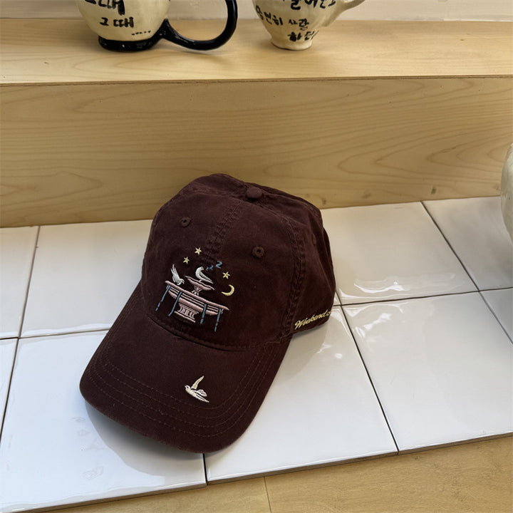 Women's Adjustable Embroidered Cap Bowlift