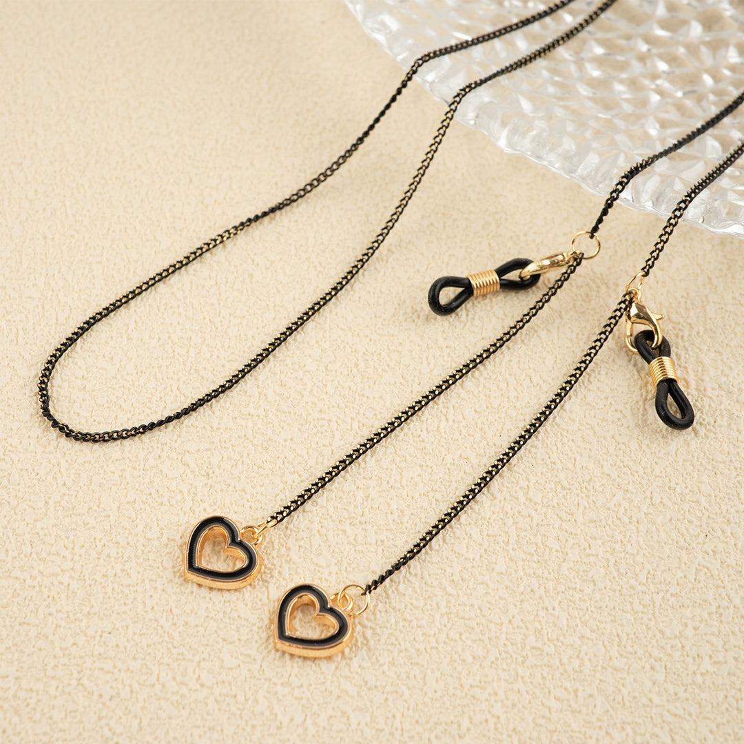Heart Charm Eyewear Chain Bowlift