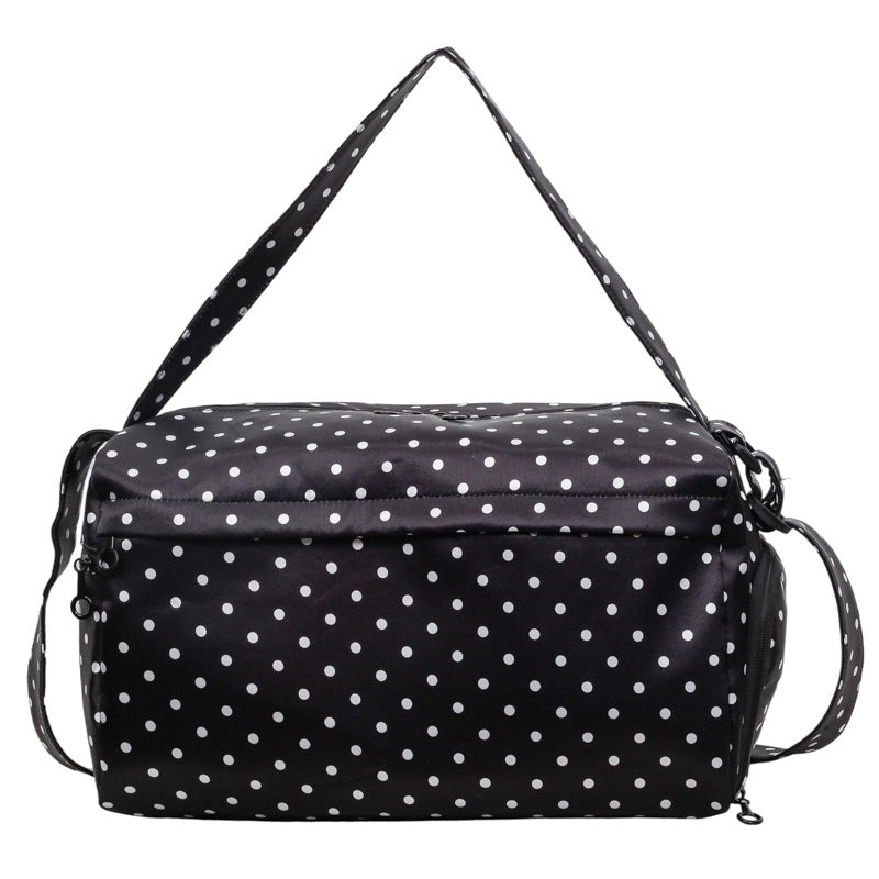 Stylish Polka Dot Travel Duffle Bag Bowlift