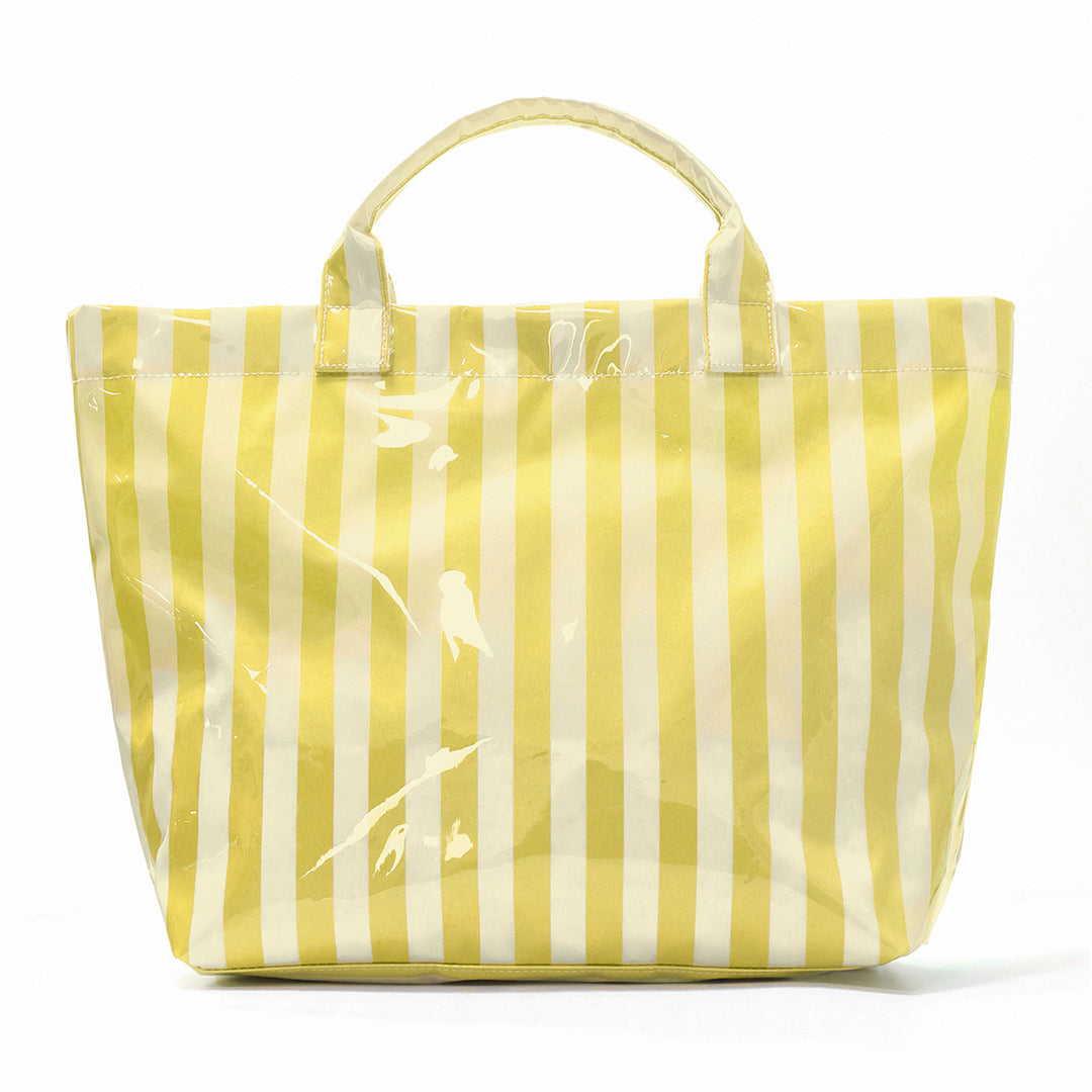 Beach bag with colorful check pattern and water-repellent coating Bowlift