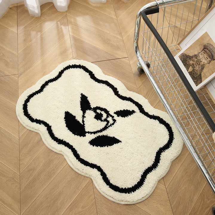 Floral Plush Area Rug