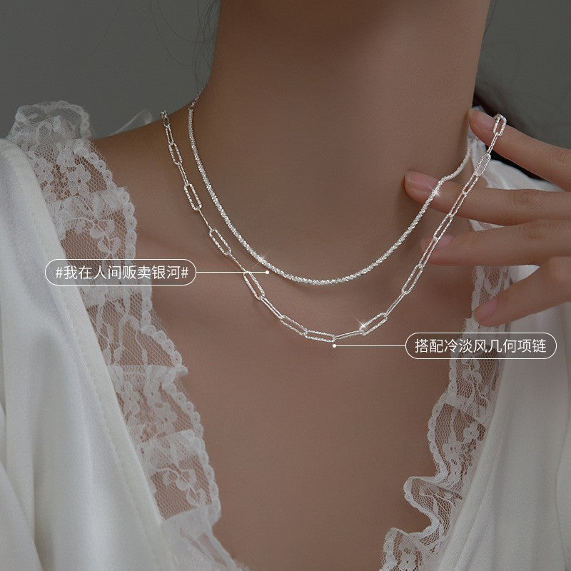 Layered Chain Link Necklace Bowlift
