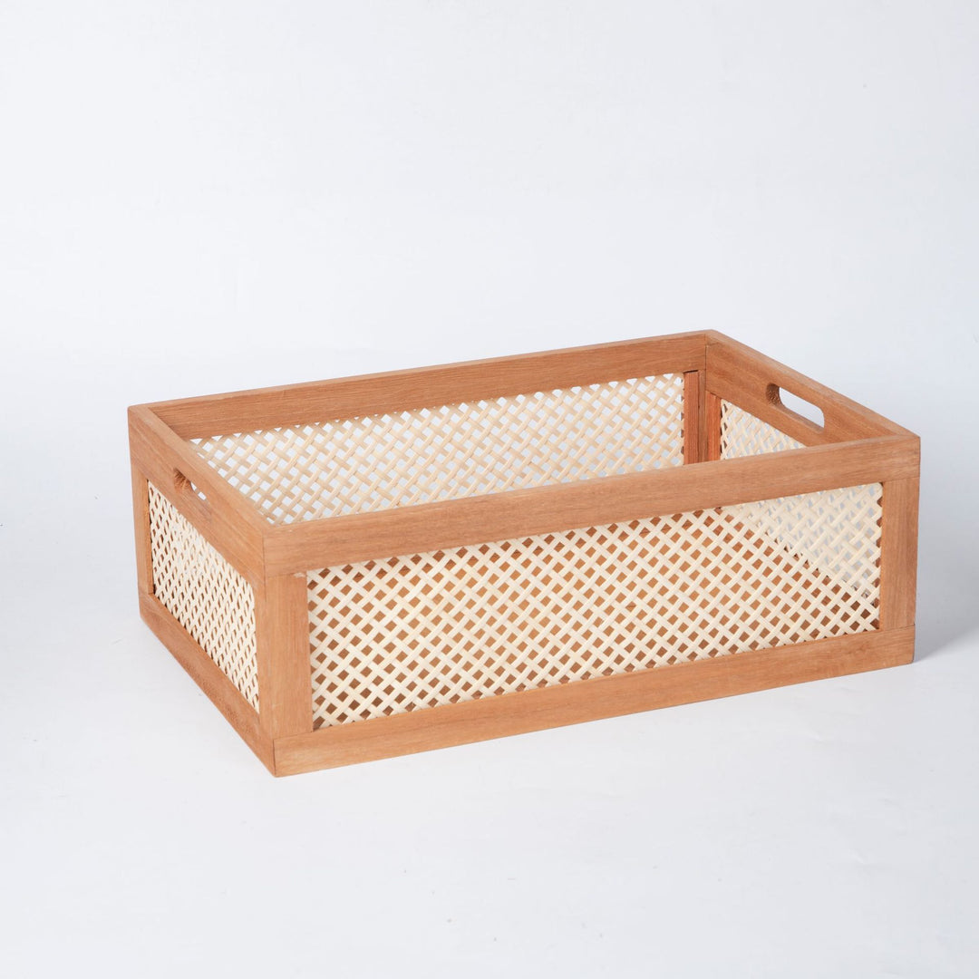 Decorative Woven Storage Caddy Bowlift