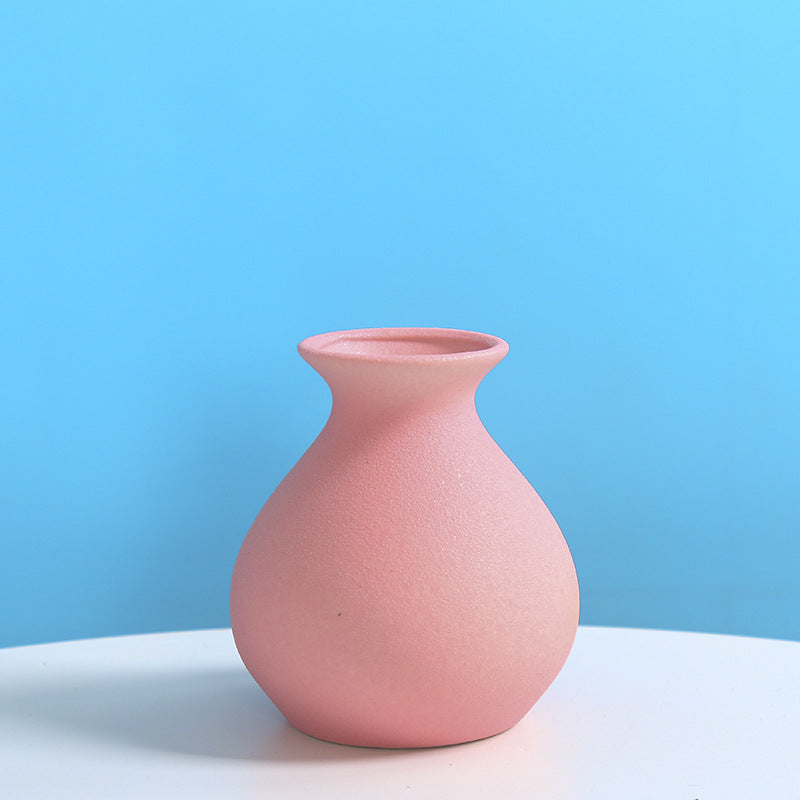 Modern Textured Decorative Ceramic Vase Bowlift