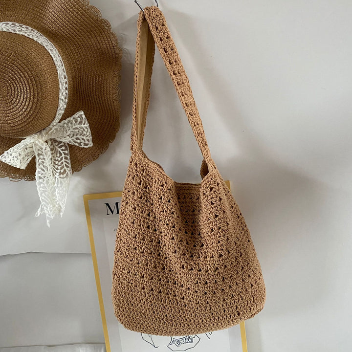 Hand-knotted leisure shoulder bag Bowlift