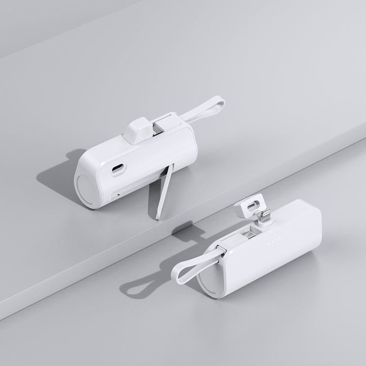 Compact power bank with integrated charging connector Bowlift