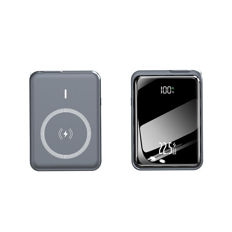 Portable power bank with integrated wireless charging function and LED display Bowlift