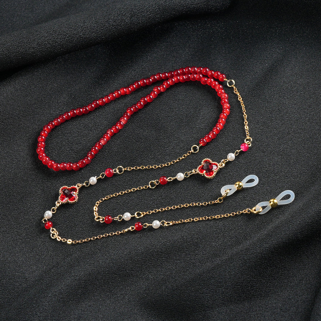 Unique Beaded Eyewear Chain Bowlift