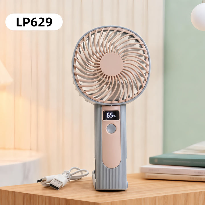 Women's Portable Mini Fan with Cute Animal Design and USB Charging Function Bowlift