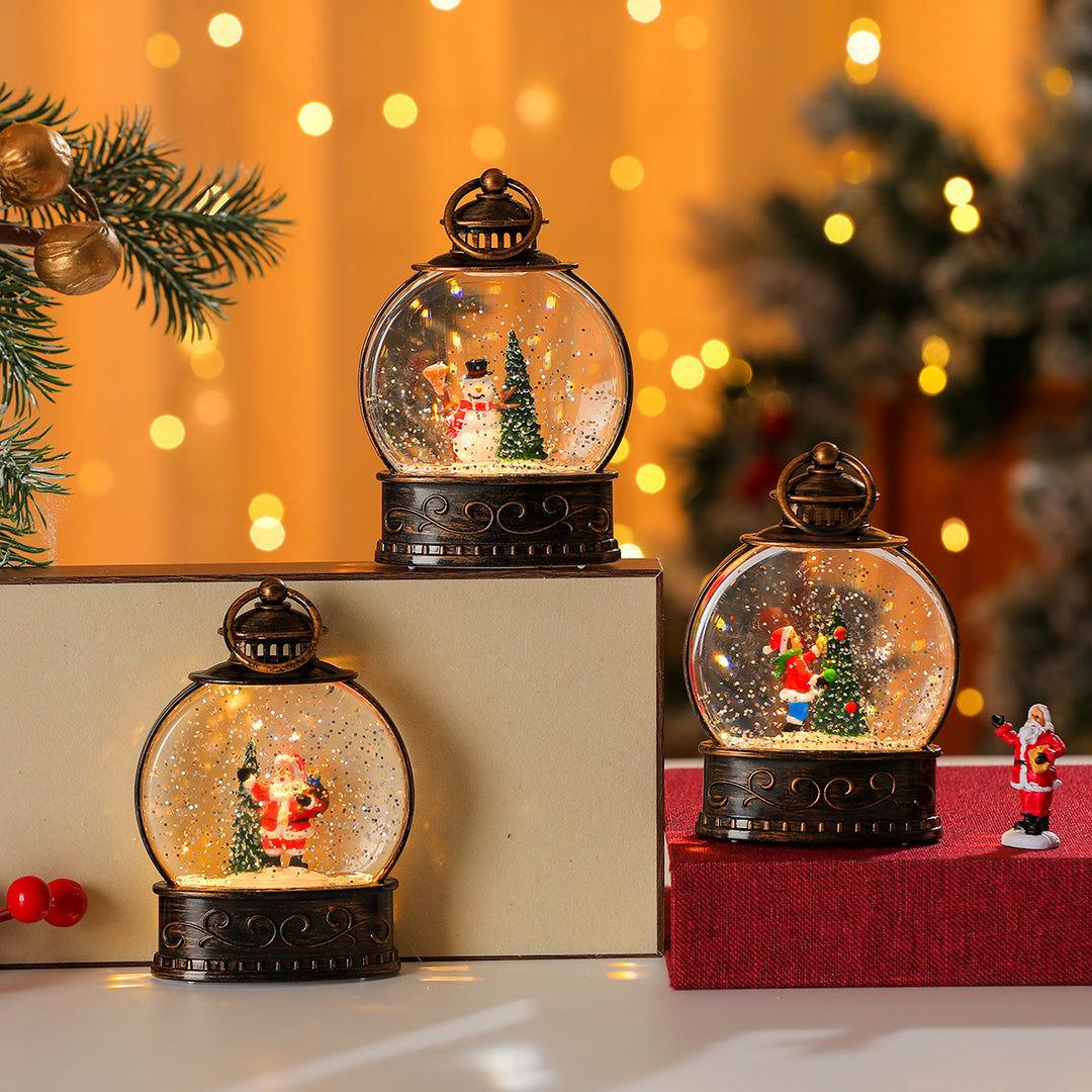 Decorative Snow Globe Lantern Bowlift
