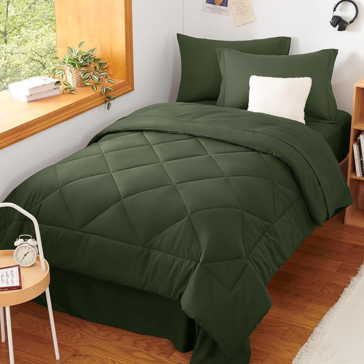 Luxurious Diamond Quilted Comforter Set Bowlift
