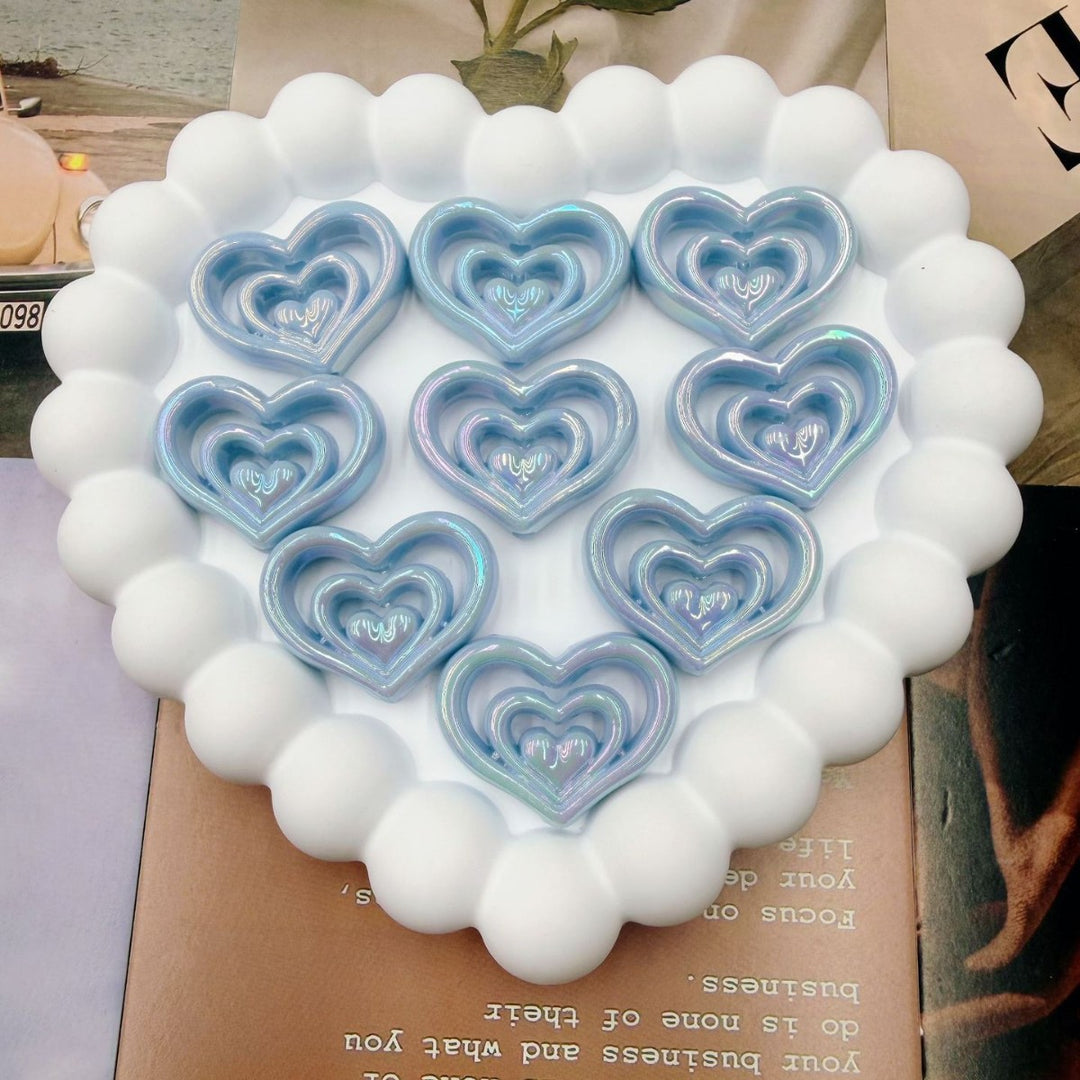 Decorative Heart-Shaped Resin Candle Holder Bowlift