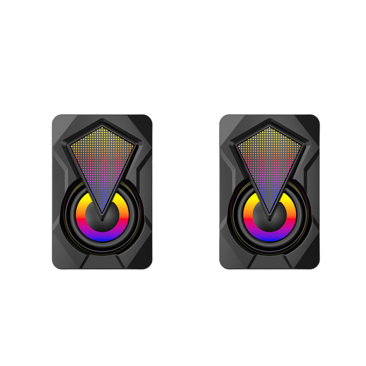Bluetooth Desktop Speakers with Dynamic RGB Lighting Effects Bowlift