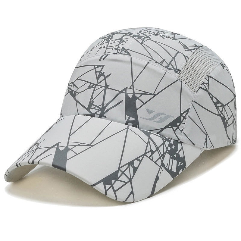 Women’s sporty running cap with stunning geometric pattern Bowlift