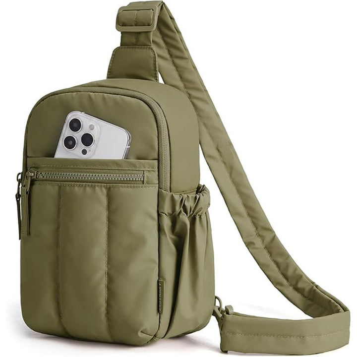 Compact shoulder bag with multiple compartments Bowlift