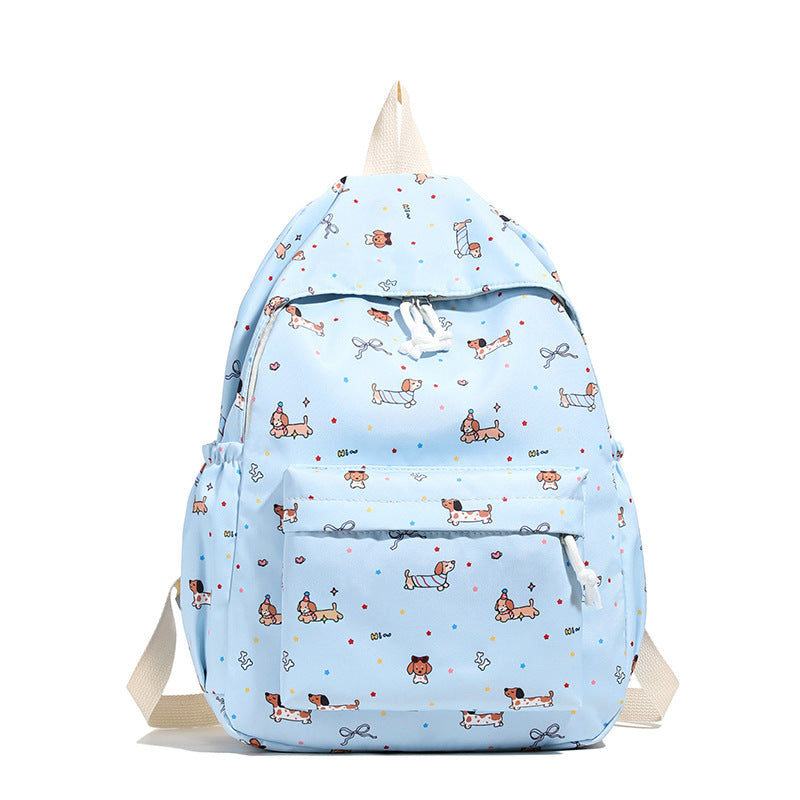 Backpack with Cheerful Dog Motif Bowlift