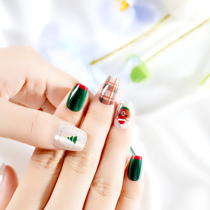 Festive Themed Press-On Nail Set Bowlift