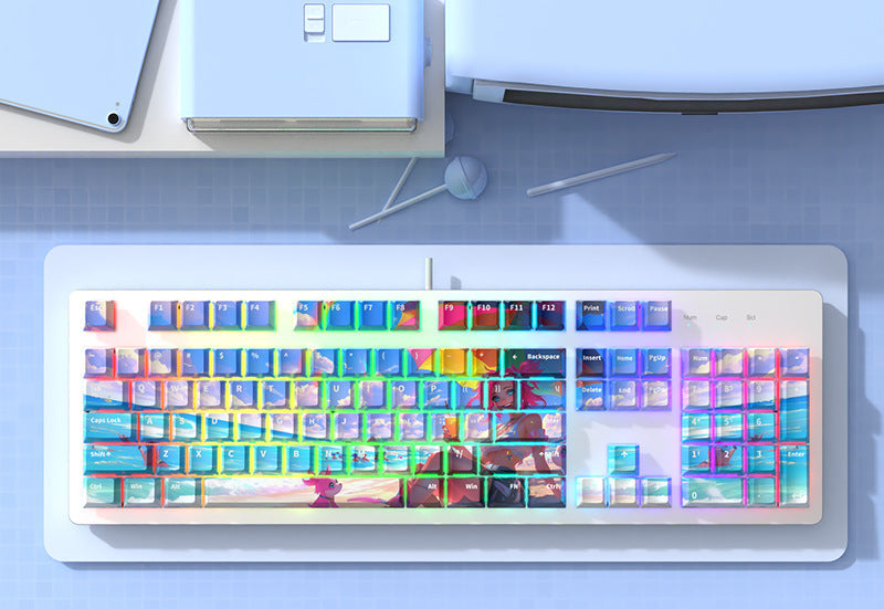 Artistic Themed Mechanical Keyboard Bowlift