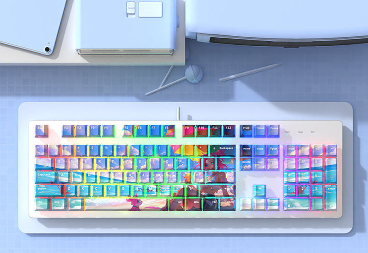 Artistic Themed Mechanical Keyboard Bowlift