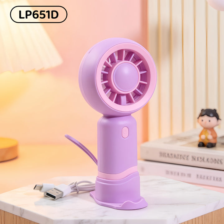 Women's Portable Mini Fan with Innovative Design and USB Charging Function Bowlift