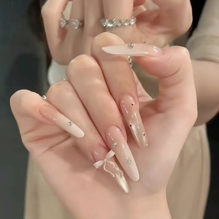 Glossy Square Tip Nail Enhancements