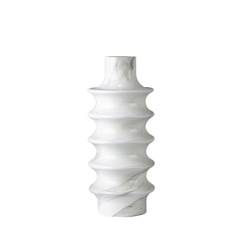 Contemporary Sculptural Marble Decorative Vase