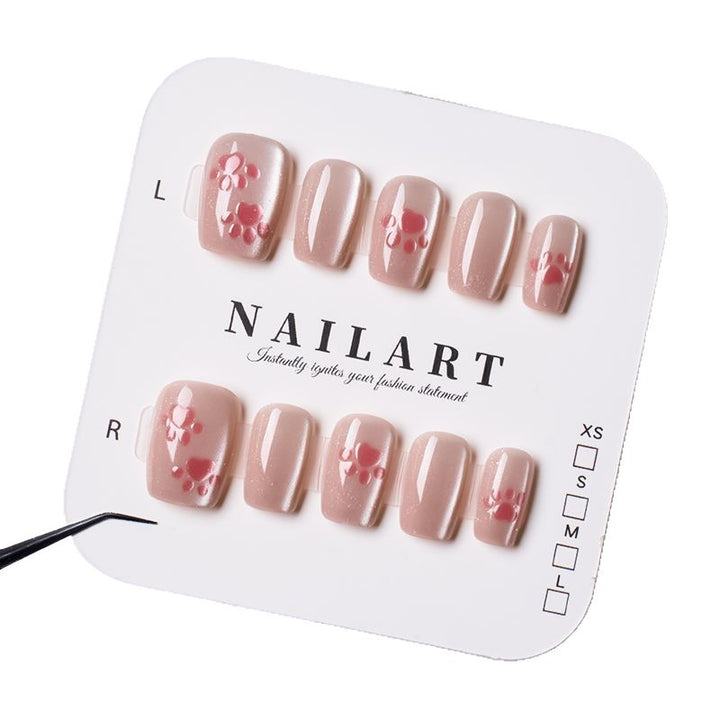 Floral Accent Press-On Nails Bowlift