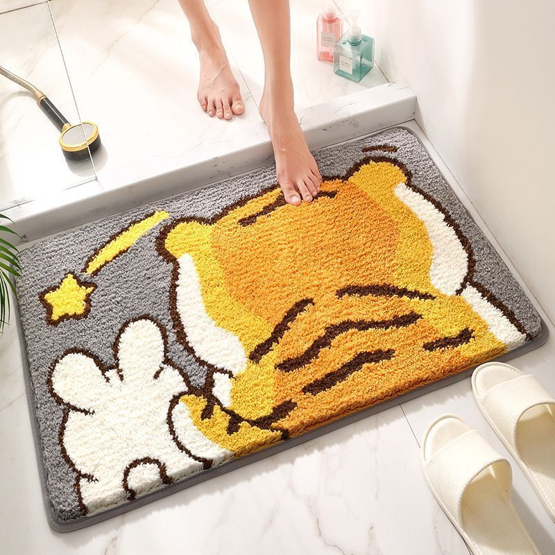 Cute Dog-Themed Bath Mat Bowlift