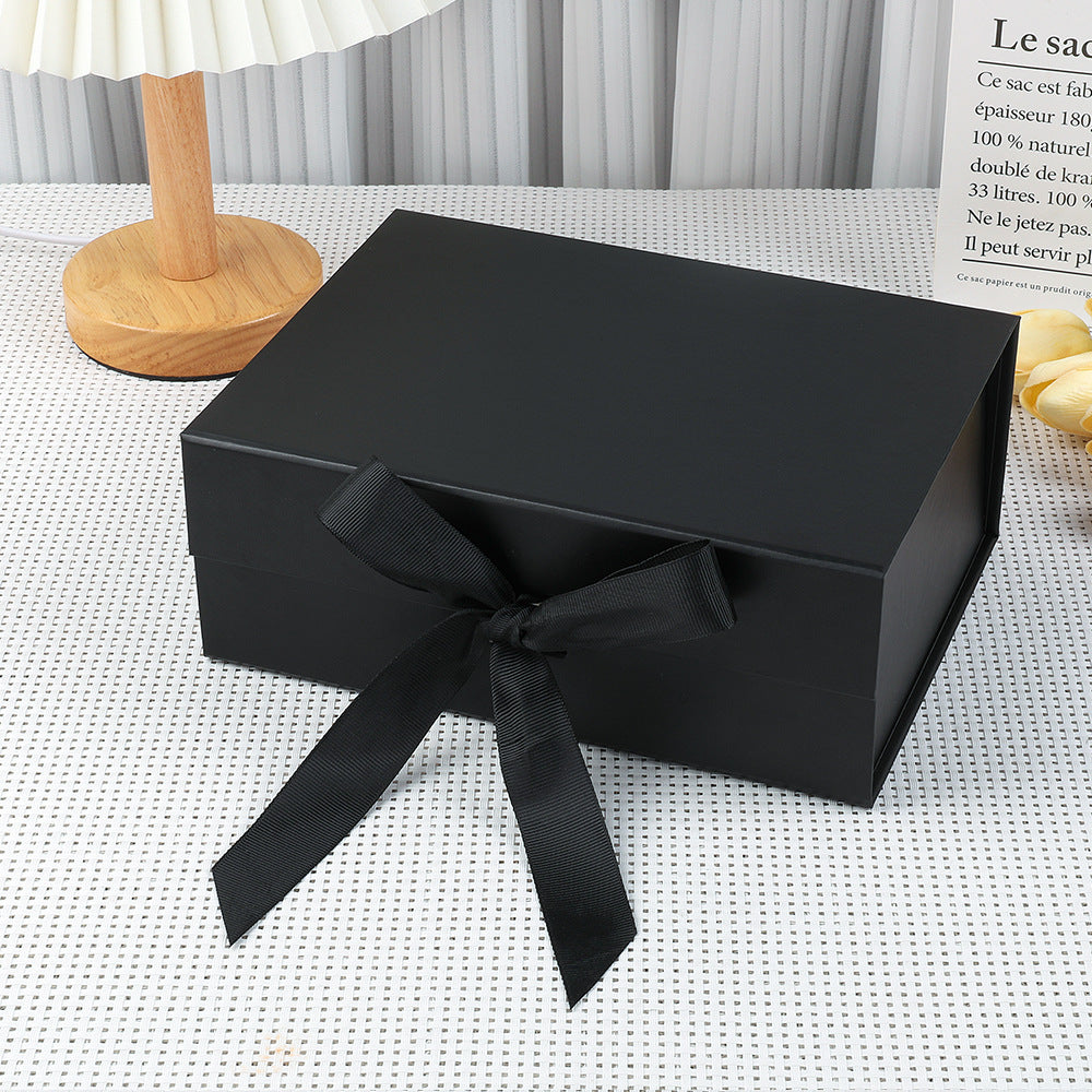 Premium magnetic gift presentation box with LED fairy lights and greeting card Bowlift