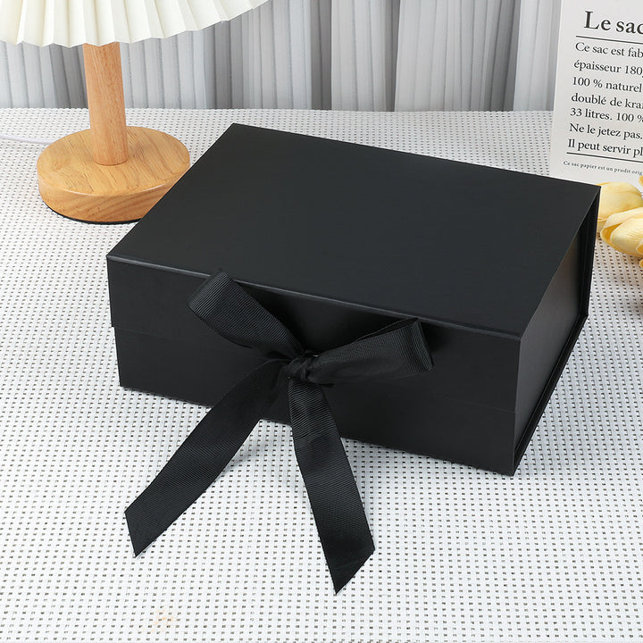 Premium magnetic gift presentation box with LED fairy lights and greeting card Bowlift