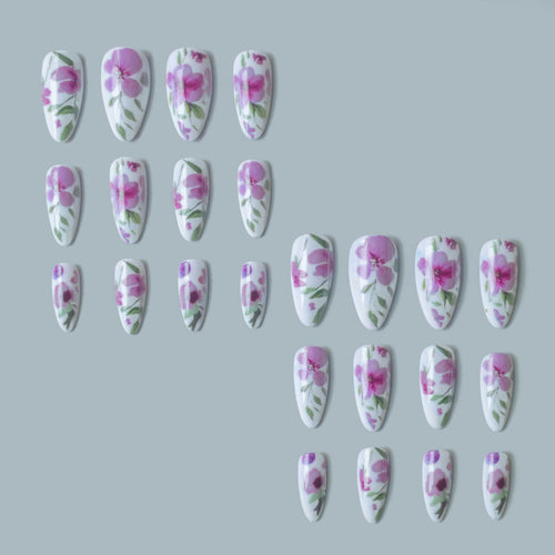 Floral Watercolor Nail Art Kit