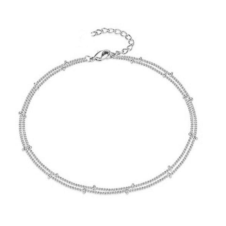 Elegant Double Chain Anklet Bowlift