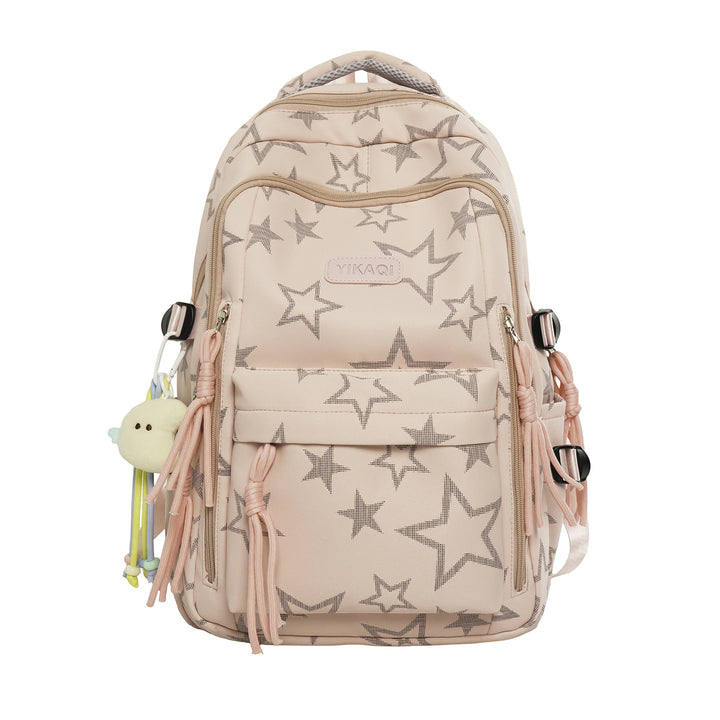 Stylish Star-Printed School Backpack Bowlift