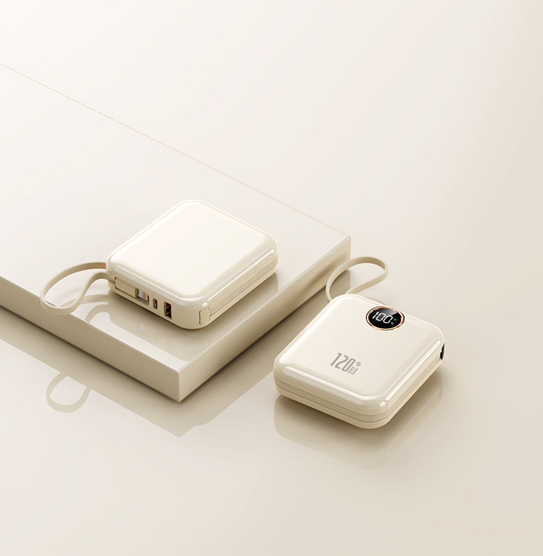 Portable charger with digital display and high capacity Bowlift