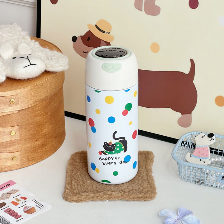 Women Insulated Water Bottle with Playful Animal Design Bowlift