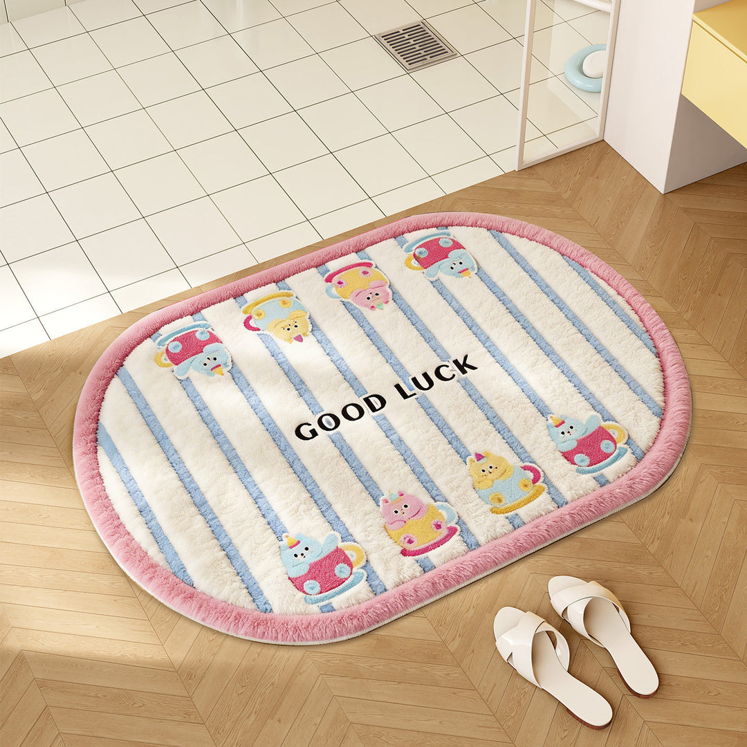 Playful Cartoon-Themed Bathroom Mat Bowlift