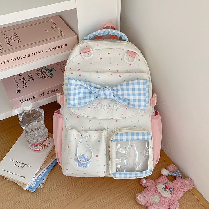 Cute Bow-Embellished School Backpack Bowlift