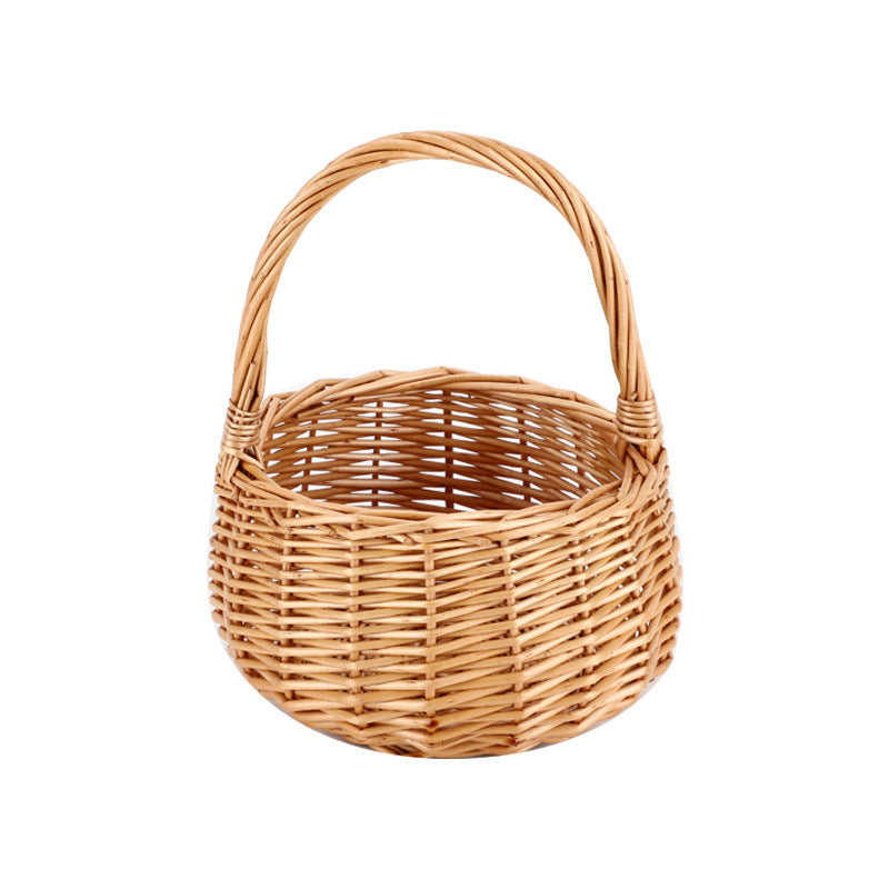 Handwoven Decorative Picnic Basket Bowlift