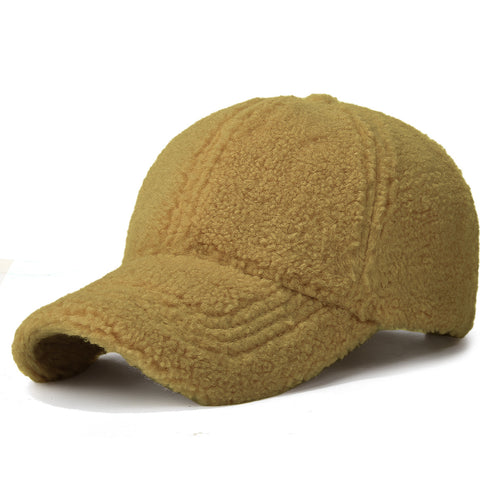 Women's Plush Fleece Baseball Cap Bowlift
