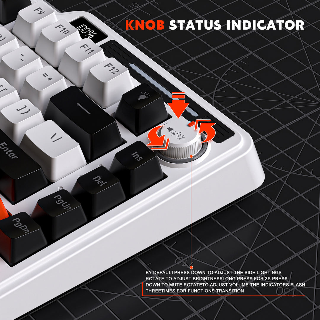 Compact RGB Mechanical Keyboard with Programmable Backlighting Bowlift